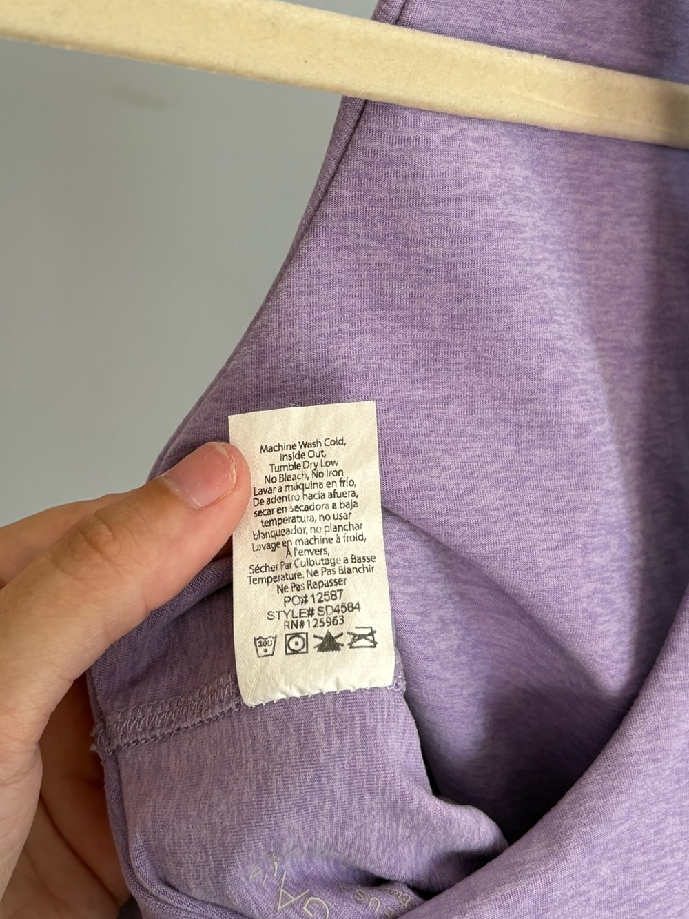 Beyond Yoga Spacedye Focus Cropped Tank Crisp Lavender Heather Medium - Picture 7 of 8